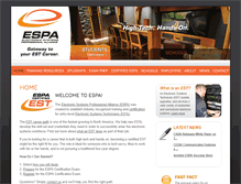 Tablet Screenshot of espa.org